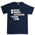 Rock Paper Scissors Gun Men's T-shirt