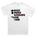 Rock Paper Scissors Gun Men's T-shirt