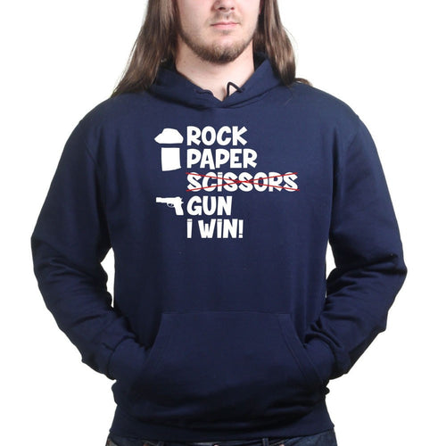 Rock Paper Scissors Gun Hoodie