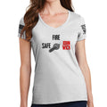 Ladies Safe Semi John Wick V-Neck T-shirt