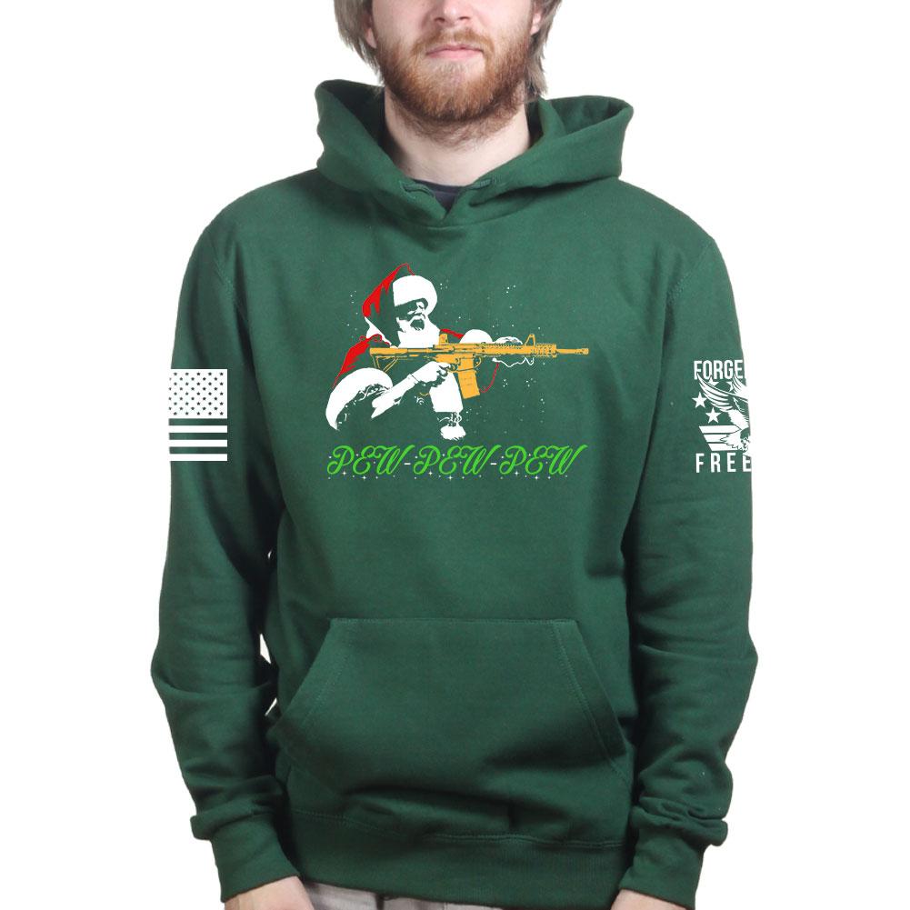 Pew Pew Santa Hoodie