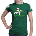 Pew Pew Santa Ladies T-shirt