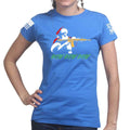 Pew Pew Santa Ladies T-shirt