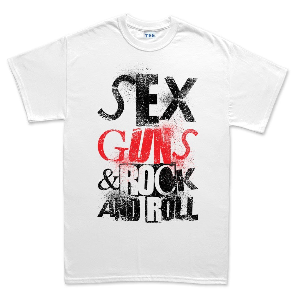 gør dig irriteret Majroe kød Men's Sex Guns and Rock N Roll T-shirt – Forged From Freedom