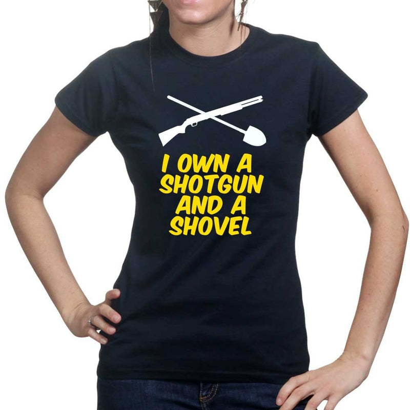 Shotgun and a Shovel Ladies T-shirt