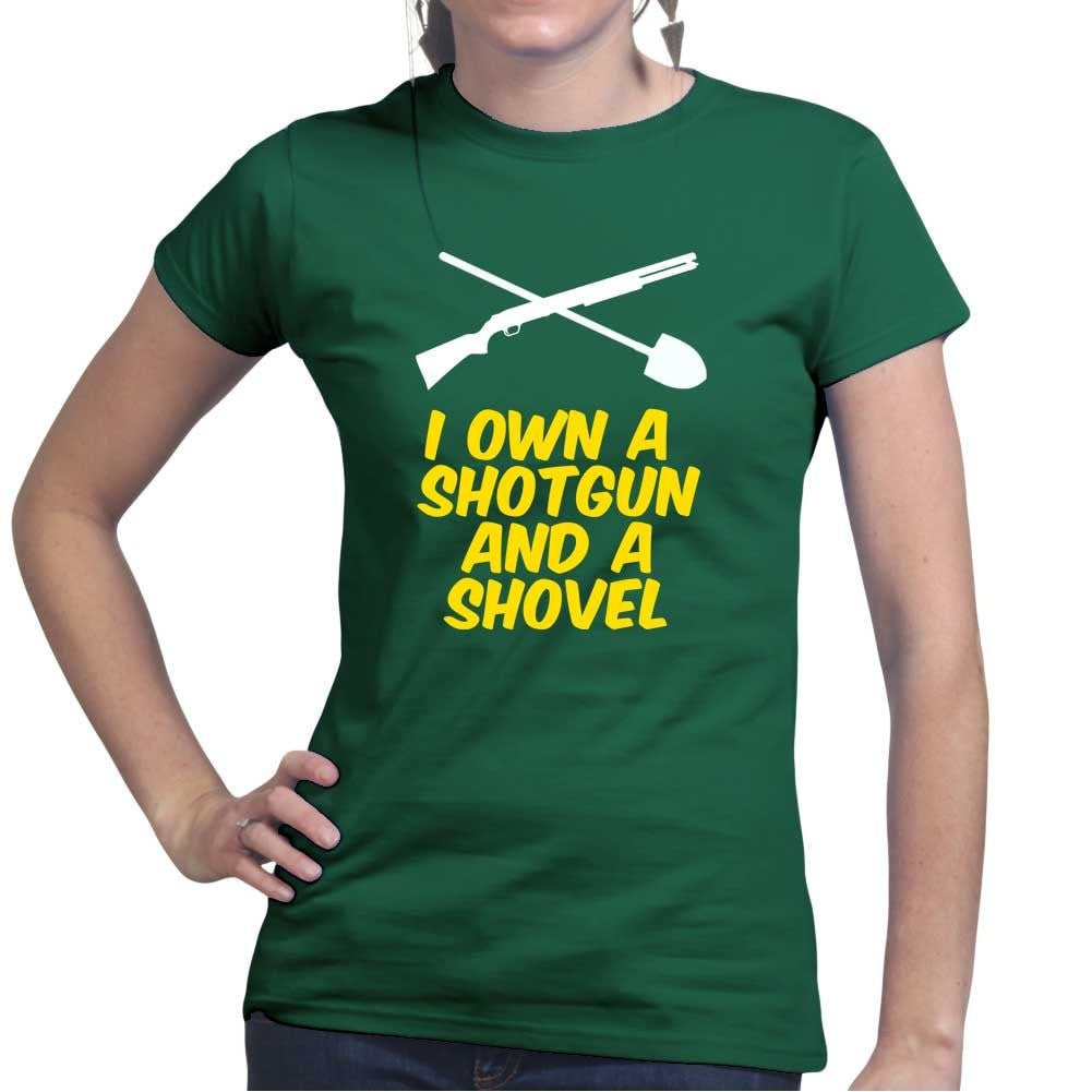 Shotgun and a Shovel Ladies T-shirt