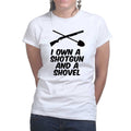 Shotgun and a Shovel Ladies T-shirt