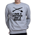 Shotgun and a Shovel Mens Sweatshirt