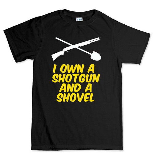 Shotgun and a Shovel Mens T-shirt