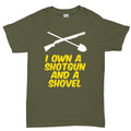 Shotgun and a Shovel Mens T-shirt
