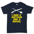 Shotgun and a Shovel Mens T-shirt