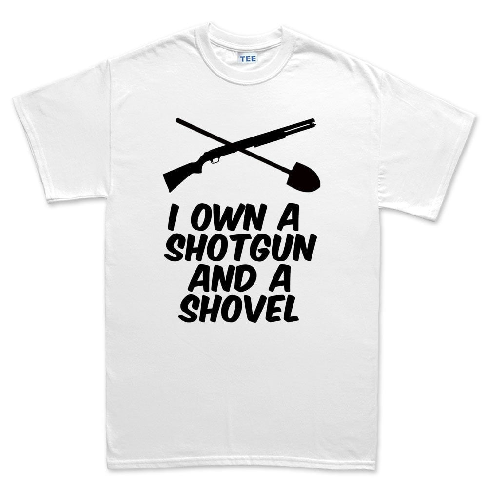 Shotgun and a Shovel Mens T-shirt