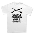 Shotgun and a Shovel Mens T-shirt