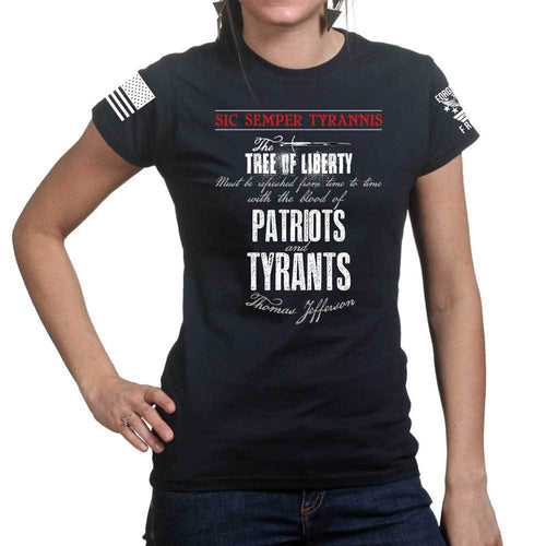 Sic Semper Tyrannis T. Jefferson Ladies T-shirt