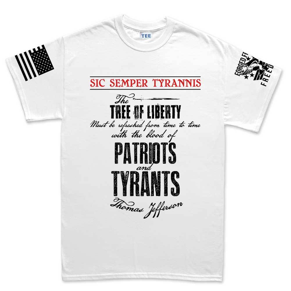 Integration Forventning vaskepulver Sic Semper Tyrannis T. Jefferson Mens T-shirt – Forged From Freedom