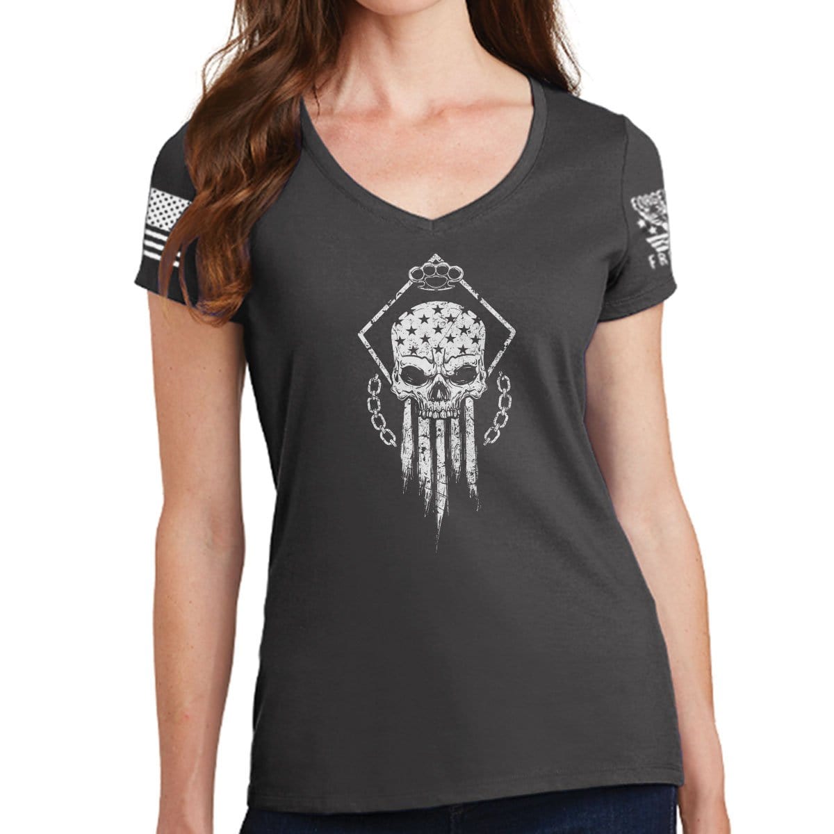 Ladies Fighting Spirit MMA V-Neck T-shirt
