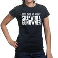 Ladies Sleep With A Gun Owner T-shirt
