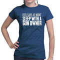 Ladies Sleep With A Gun Owner T-shirt