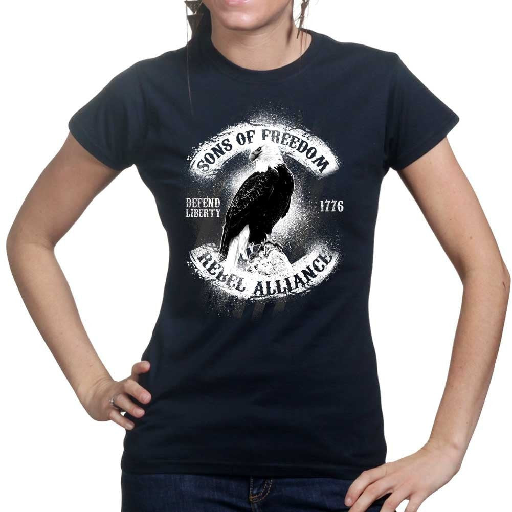 Ladies Sons of Freedom Rebel Alliance T-shirt