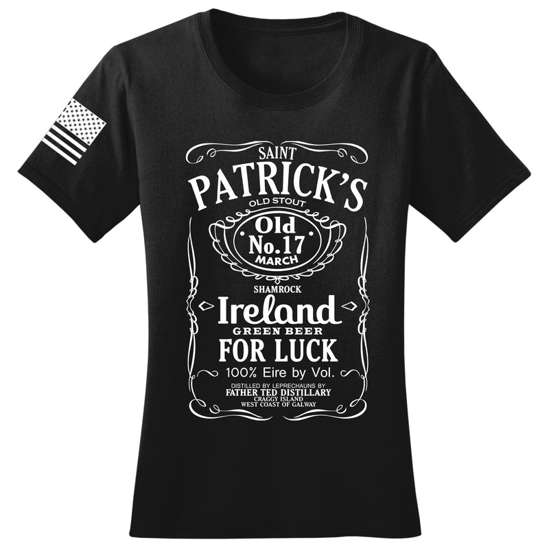 St. Patrick's Old No. 7 Whiskey Ladies T-shirt