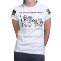 My Stick Figure Family Ladies T-shirt
