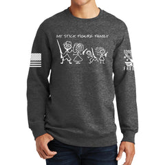 My Stick Figure Family Sweatshirt