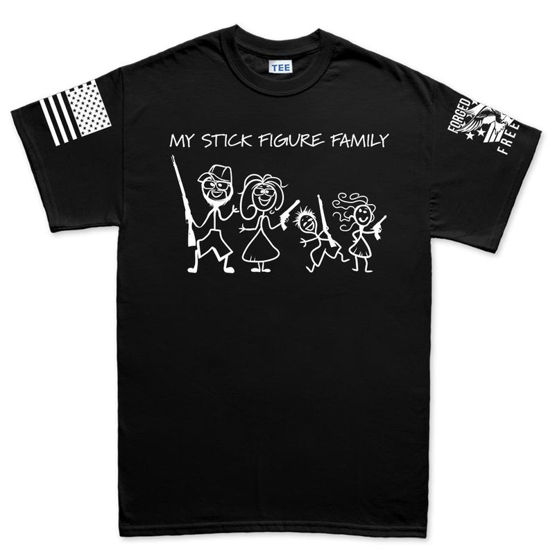 My Stick Figure Family Men's T-shirt