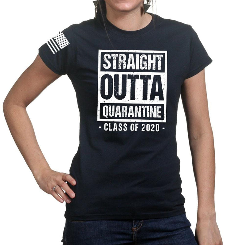 Ladies Straight Outta Quarantine T-shirt