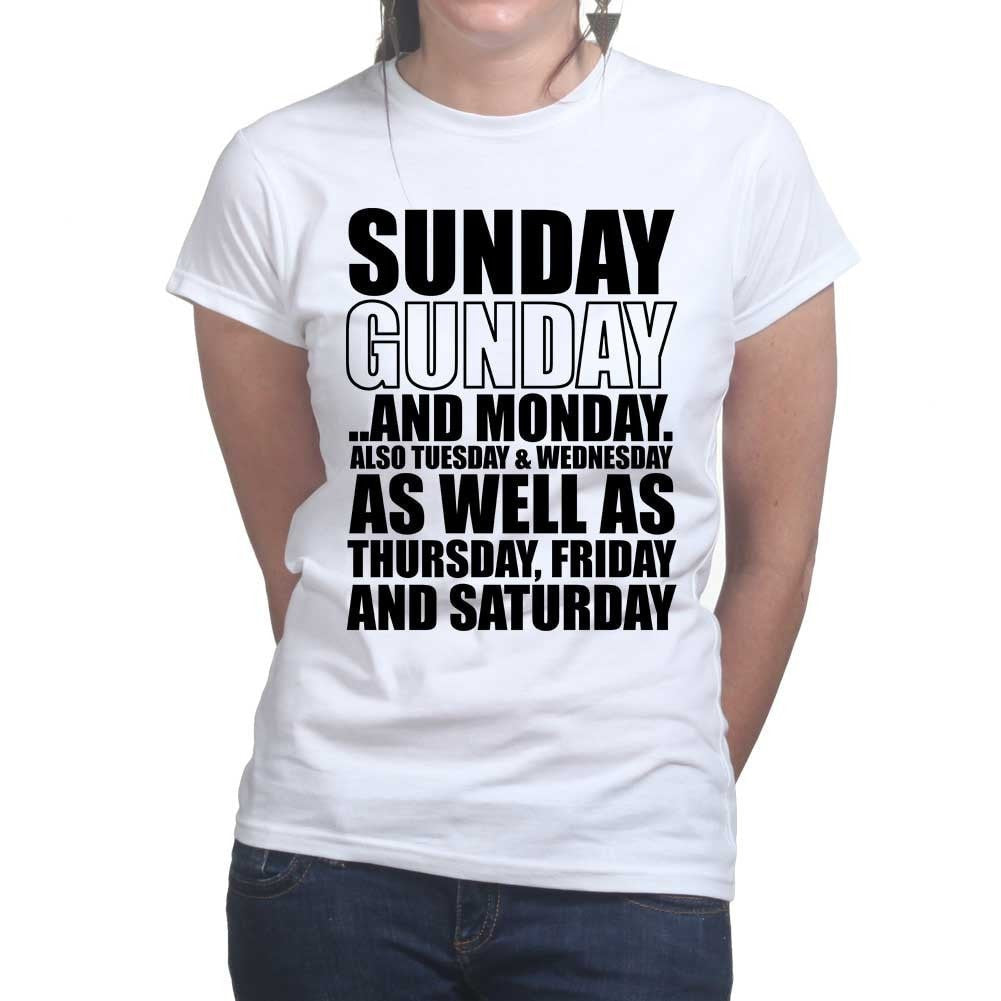 Ladies Sunday Gunday Everyday T-shirt