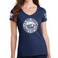 Ladies V-Neck Yankee Marshal Fudd Seal of Approval T-shirt