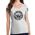 Ladies V-Neck Yankee Marshal Fudd Seal of Approval T-shirt