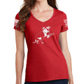 Ladies TYM Turnip Dog V-Neck T-shirt