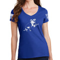 Ladies TYM Turnip Dog V-Neck T-shirt
