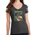 Ladies TYM Werewolves and Silver Bullets V-Neck T-shirt