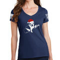 Ladies Christmas Mavis V-Neck T-shirt