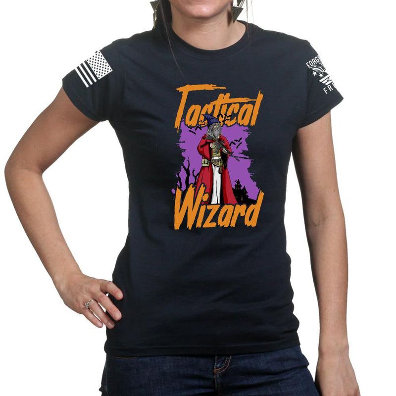 Tactical Wizard Halloween Ladies T-shirt