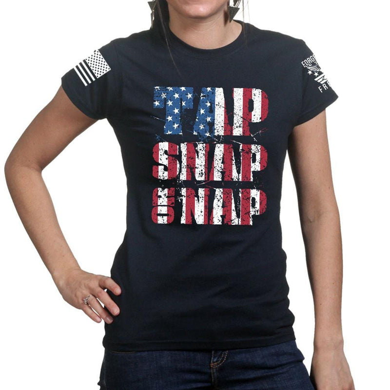 Ladies Tap Snap Or Nap T-shirt