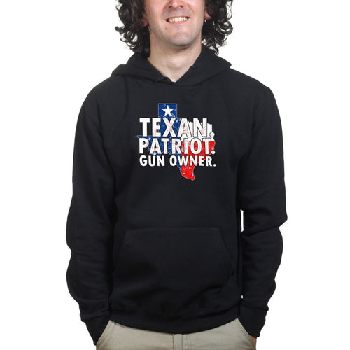 Texas Patriot Gun Owner Mens Hoodie