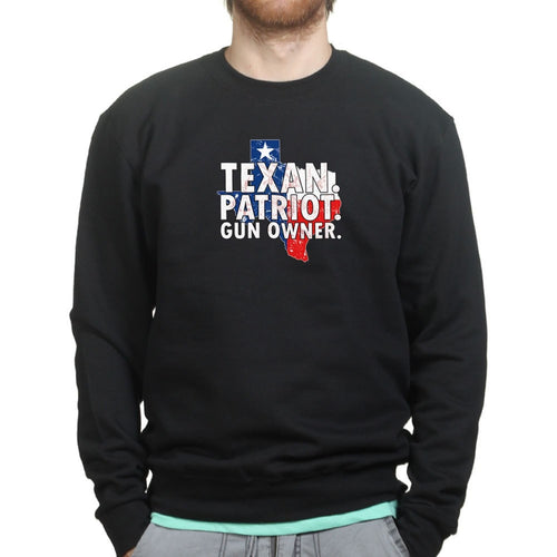 Texas Patriot Gun Owner Mens Sweatshirt