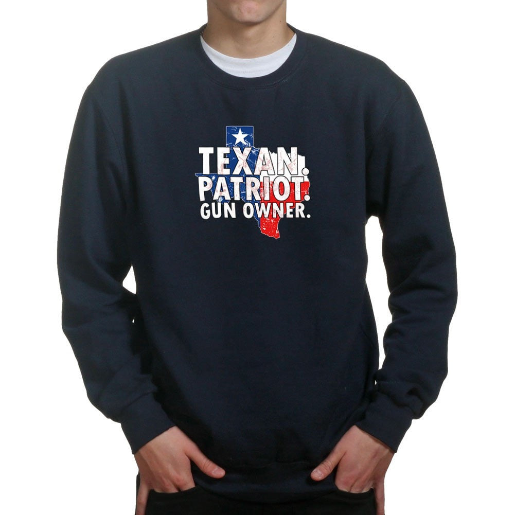 Texas Patriot Gun Owner Mens Sweatshirt