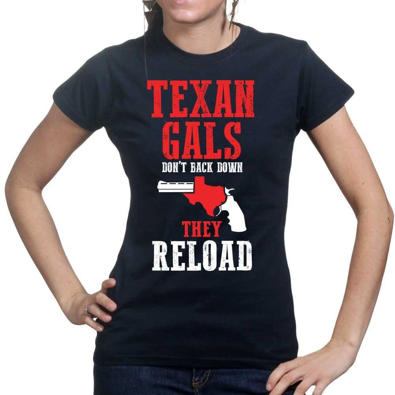 Texan Gals Don't Back Down Ladies T-shirt