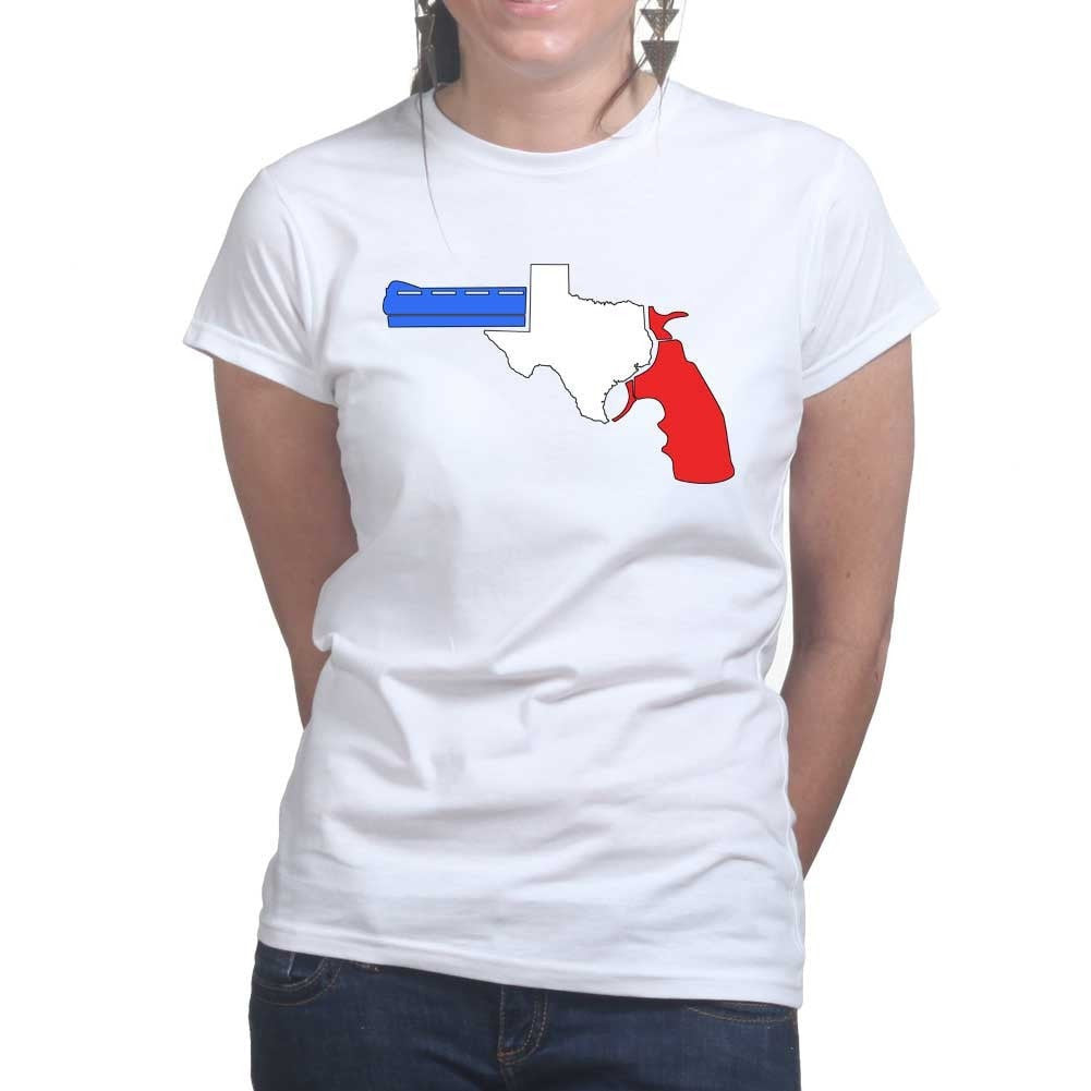 Texas Gun Ladies T-shirt