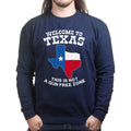 Texas Not a Gun Free Zone Mens Sweatshirt