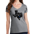 Ladies Texas Strong V1 V-Neck T-shirt