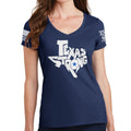 Ladies Texas Strong V1 V-Neck T-shirt