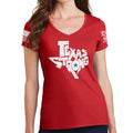 Ladies Texas Strong V1 V-Neck T-shirt