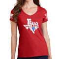 Ladies Texas Strong V2 V-Neck T-shirt