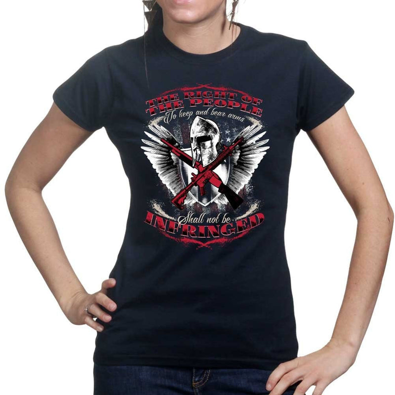 Ladies Spartan Shall Not Be Infringed T-shirt