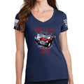 Ladies The American Job V-Neck T-shirt