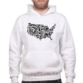 US Guns Map Mens Hoodie
